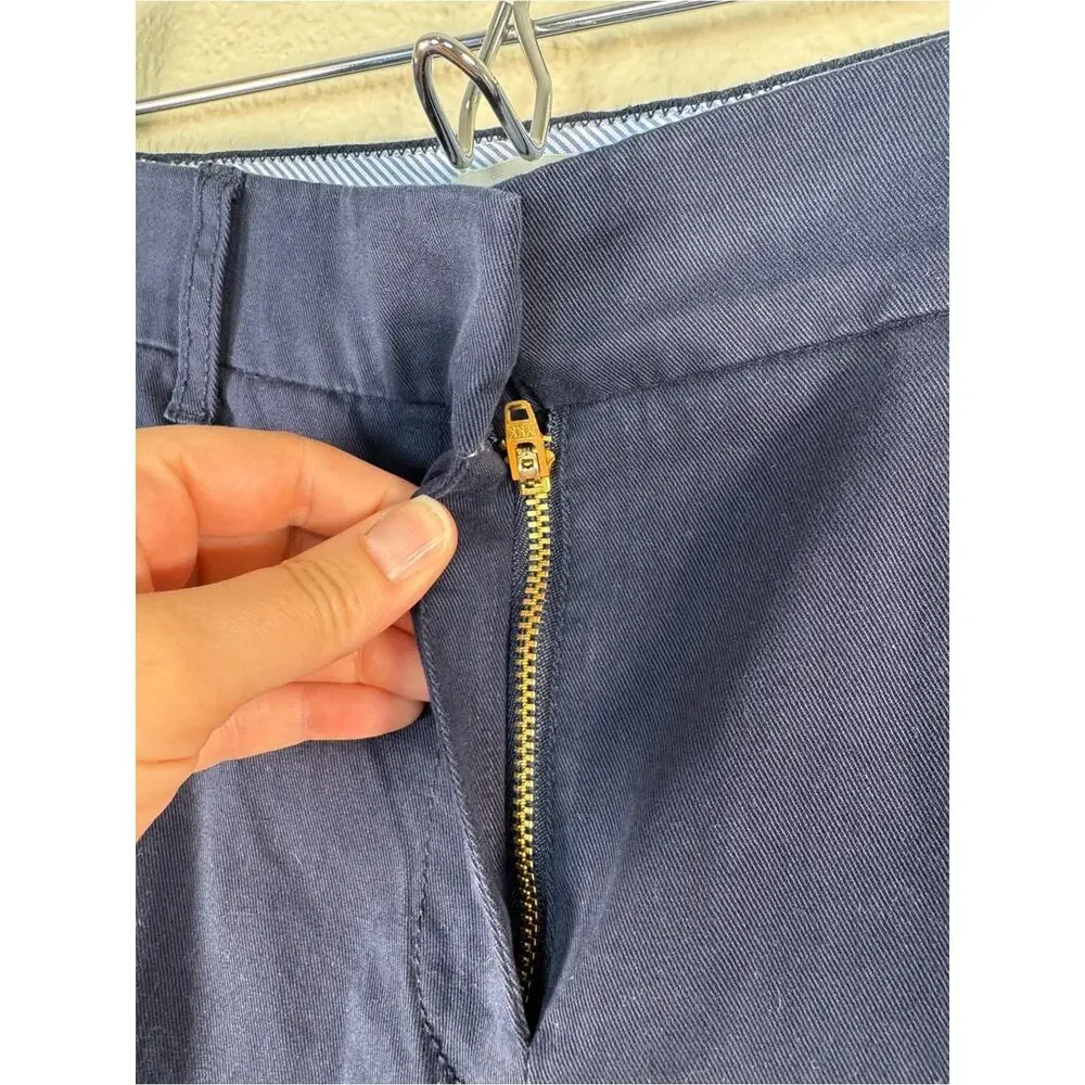 J Crew Navy Blue Chino Shorts Womens 4 Preppy Casual Golf Summer Classic